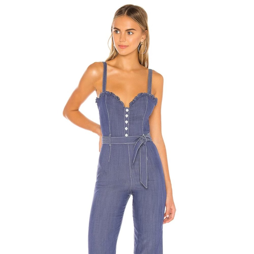 Revolve Privacy Please Denim Jumpsuits